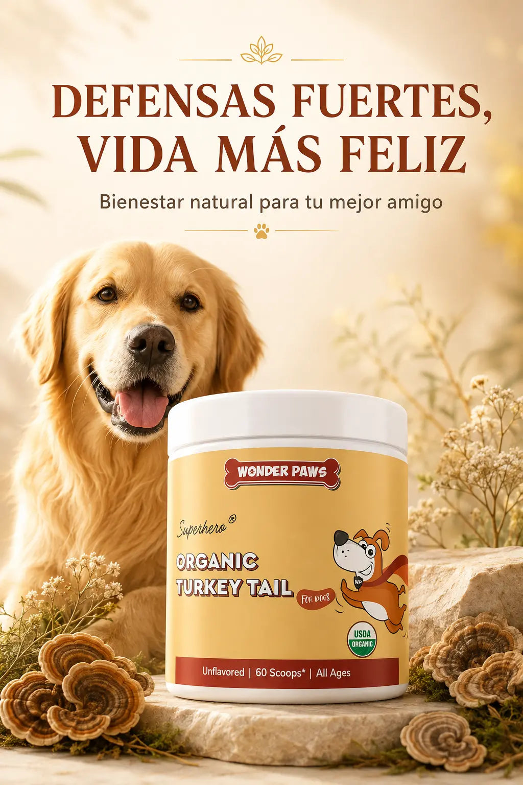 WONDER PAWS — Superhero® Organic Turkey Tail
